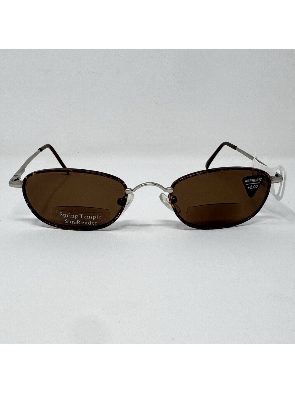 +2.00 Bifocal Sun Reader Metal Tortoise Rim Brown Lens R2S/BF/T 49-20-138